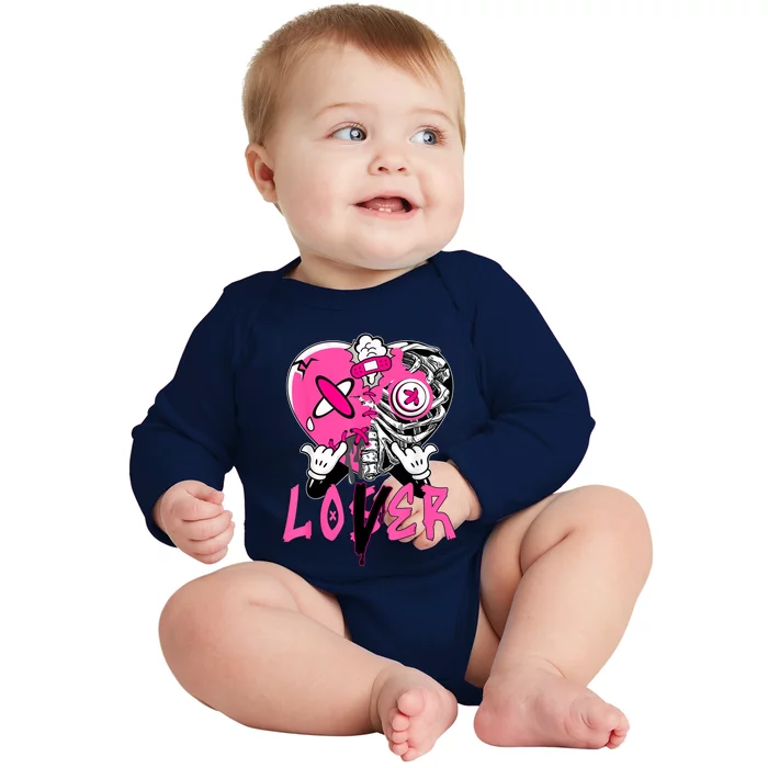 Racer Pink 5s Tee To Match Loser Lover Heart 5 Racer Blue Baby Long Sleeve Bodysuit