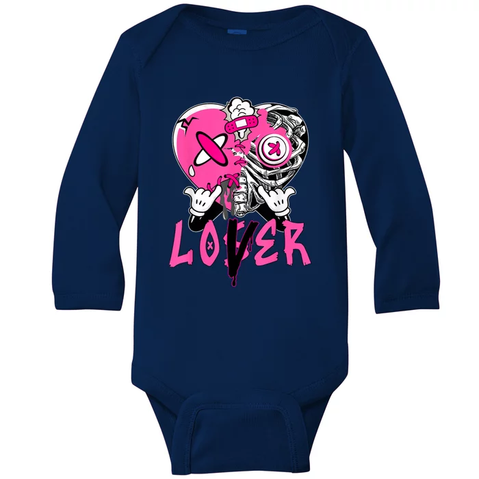 Racer Pink 5s Tee To Match Loser Lover Heart 5 Racer Blue Baby Long Sleeve Bodysuit