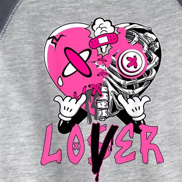 Racer Pink 5s Tee To Match Loser Lover Heart 5 Racer Blue Toddler Fine Jersey T-Shirt