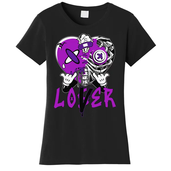 Racer Purple 5s Tee To Match Loser Lover Heart 5 Racer Blue Women's T-Shirt