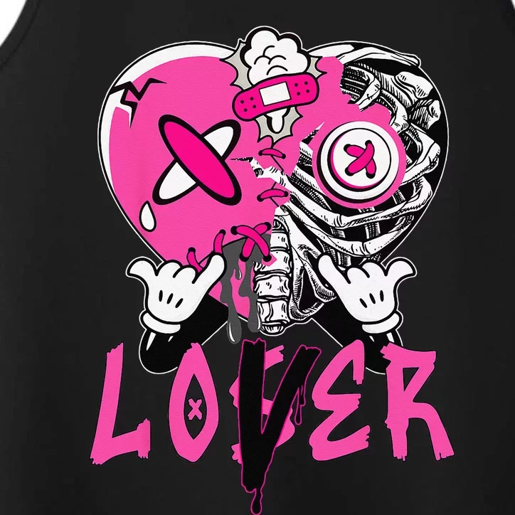 Racer Pink 5s Tee To Match Loser Lover Heart 5 Racer Blue Performance Tank