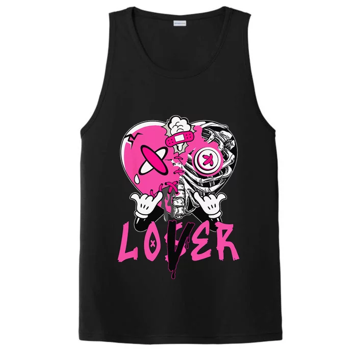 Racer Pink 5s Tee To Match Loser Lover Heart 5 Racer Blue Performance Tank