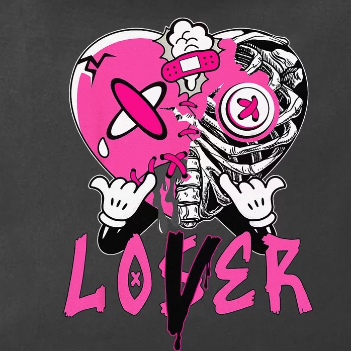 Racer Pink 5s Tee To Match Loser Lover Heart 5 Racer Blue Zip Tote Bag