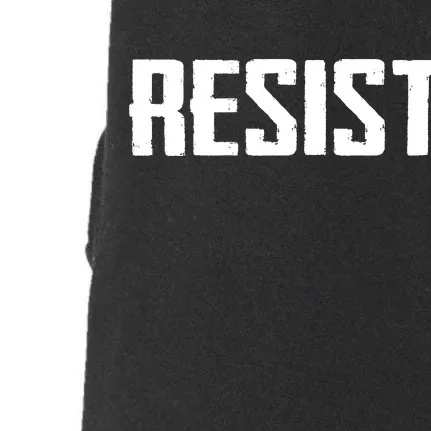 Resist Political Anti Authority Protest Rebel Rally March Doggie 3-End Fleece Hoodie