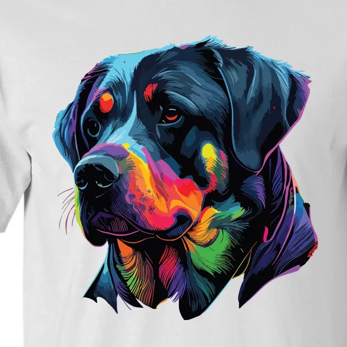 Rottweiler Pop Art Design Funny Rottweiler Tall T-Shirt