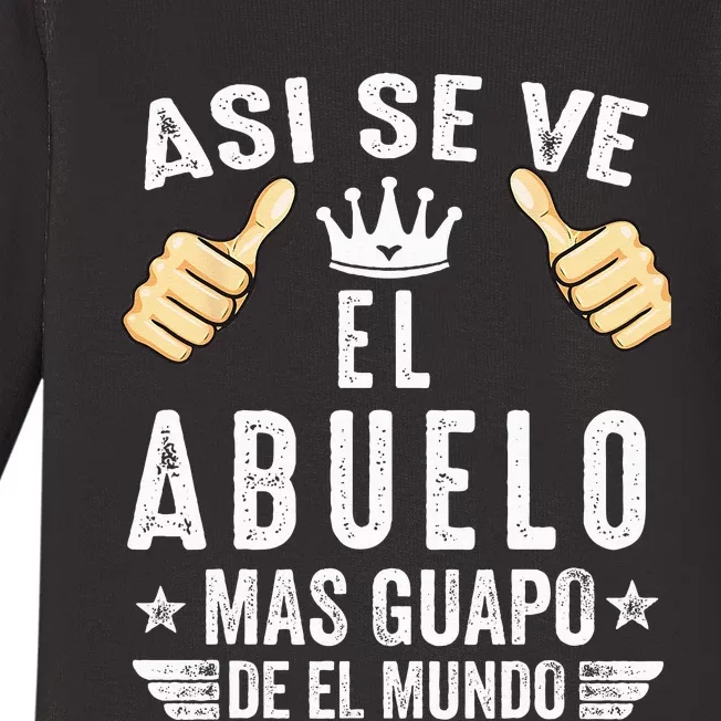 Regalos Para Abuelo Dia Del Padre Camiseta Guapo Abuelo Baby Long Sleeve Bodysuit