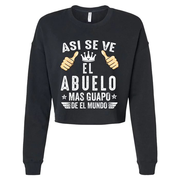 Regalos Para Abuelo Dia Del Padre Camiseta Guapo Abuelo Cropped Pullover Crew