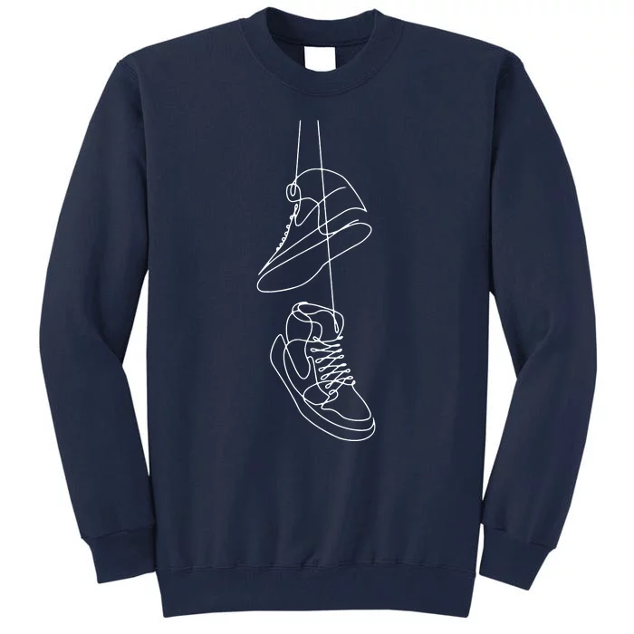 Retro Parody Art Retro Shoes Tall Sweatshirt