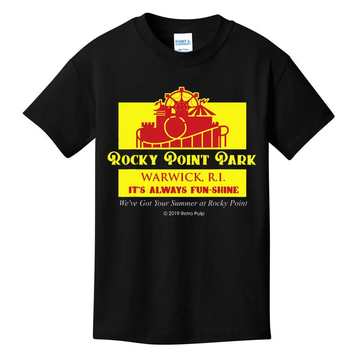 Rocky Point Amusement Park Vintage Warwick Ri Kids T-Shirt