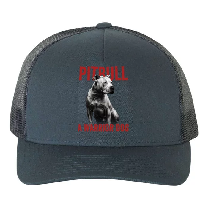 Realistic Pitbull A Warrior Dog Yupoong Adult 5-Panel Trucker Hat