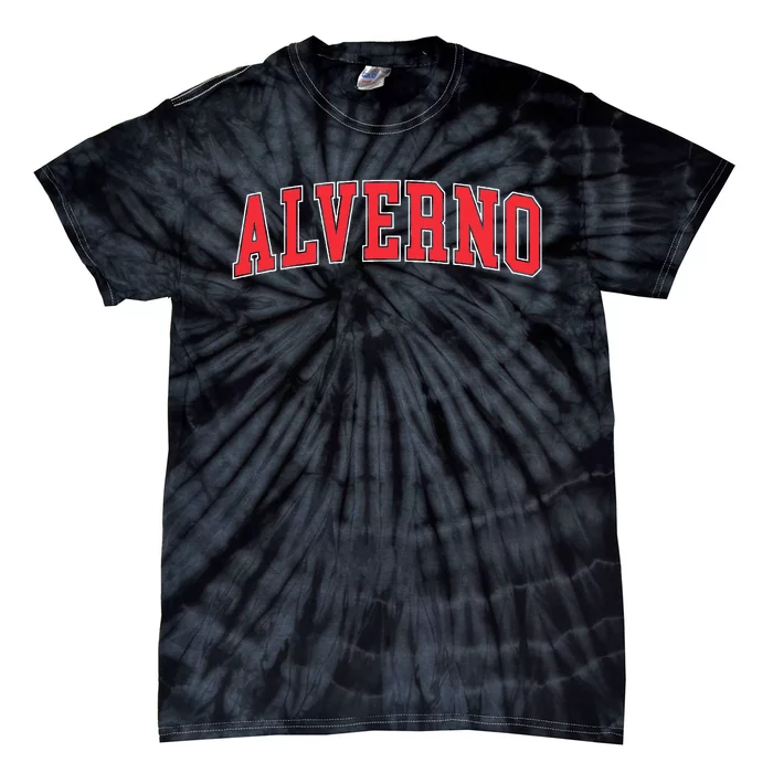 Retro Personalized Alverno Name Vintage Arch Women Tie-Dye T-Shirt