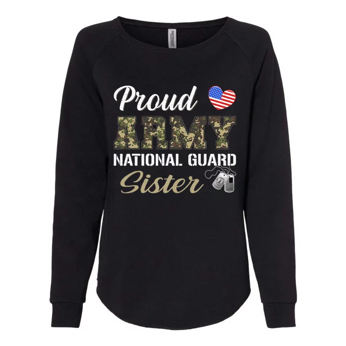 Retro Proud Army National Guard Sister Military Pride Outfit Womens California Wash Sweatshirt