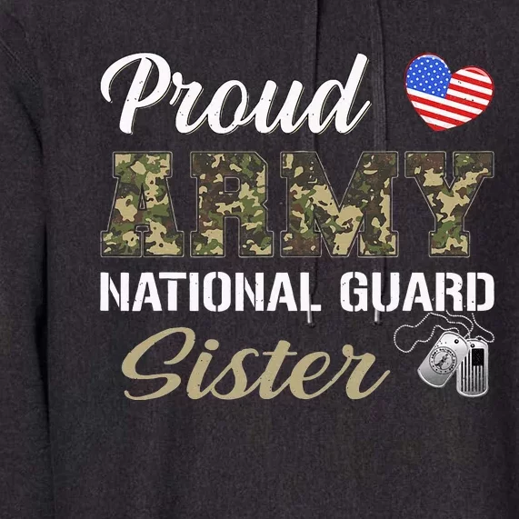 Retro Proud Army National Guard Sister Military Pride Outfit Premium Hoodie