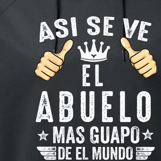 Regalos Para Abuelo Dia Del Padre Camiseta Guapo Abuelo Performance Fleece Hoodie