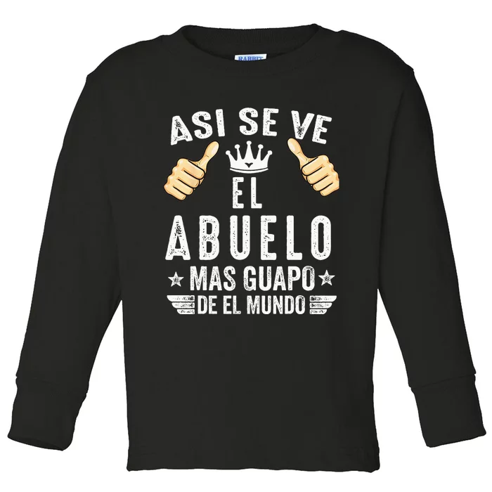 Regalos Para Abuelo Dia Del Padre Camiseta Guapo Abuelo Toddler Long Sleeve Shirt