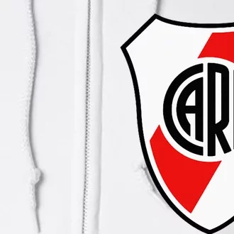 River Plate Argentina Coat Of Arms Full Zip Hoodie