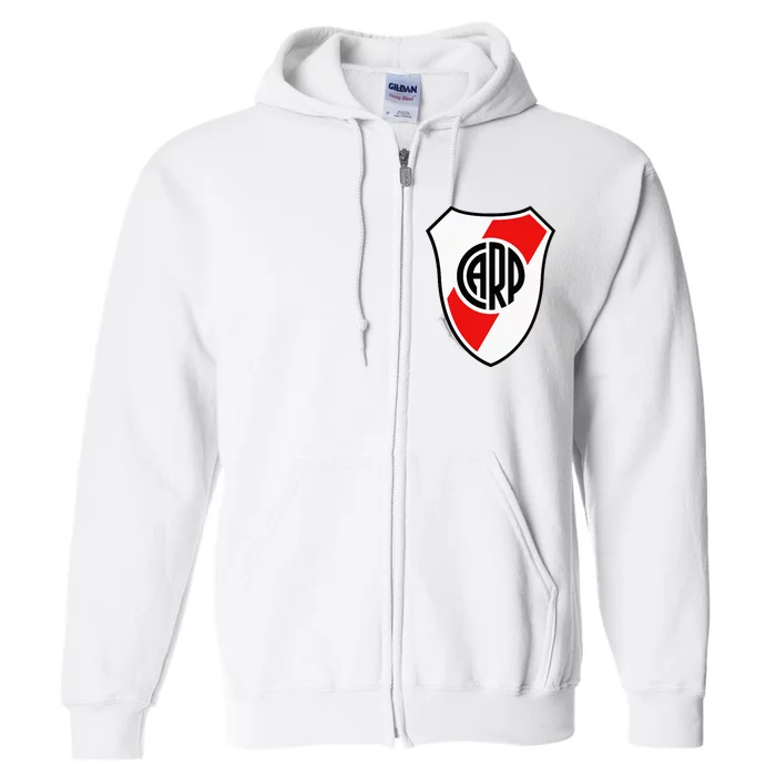 River Plate Argentina Coat Of Arms Full Zip Hoodie