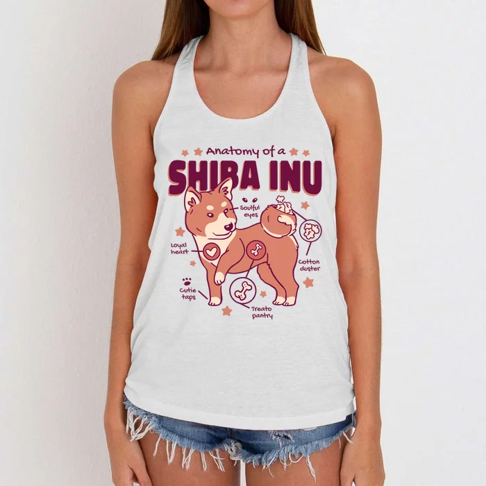 Red Panda Anatomy Women's Knotted Racerback Tank