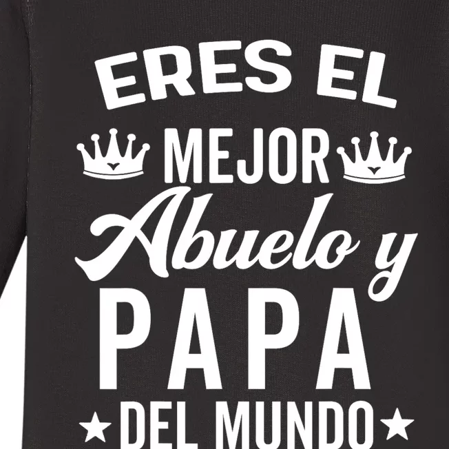 Regalos Para Abuelo Dia Del Padre Camiseta Mejor Abuelo Baby Long Sleeve Bodysuit