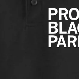 Raygun Proud Black Parent Dry Zone Grid Performance Polo