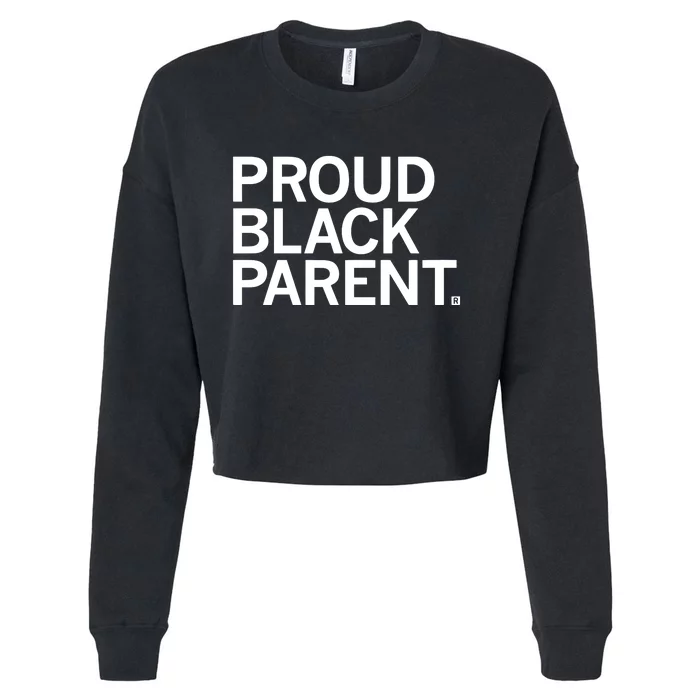 Raygun Proud Black Parent Cropped Pullover Crew