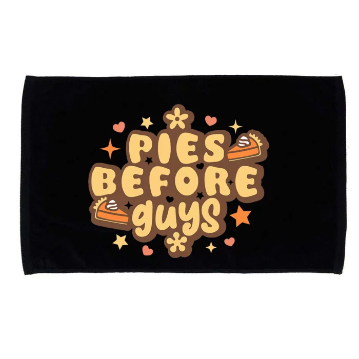 Retro Pies before Guys Funny Thanksgiving pies Microfiber Hand Towel