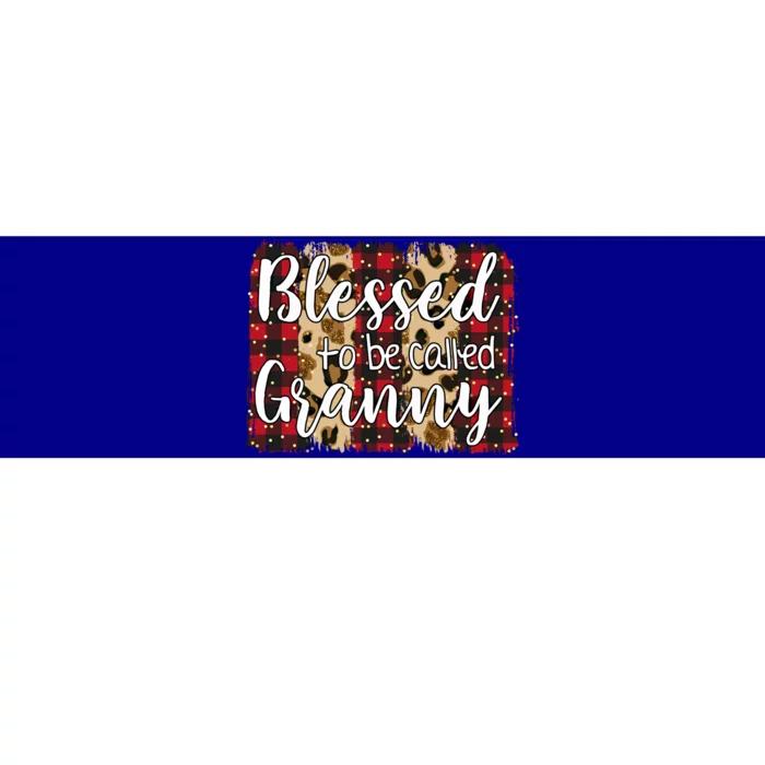 Red Plaid Blessed To Be Called Granny Mothers Day Christmas Cool Gift Bumper Sticker