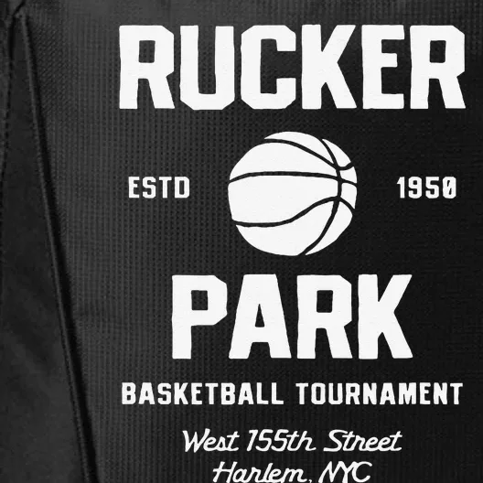 Rucker Park Basketball Tournament Harlem Nyc Streetball City Backpack