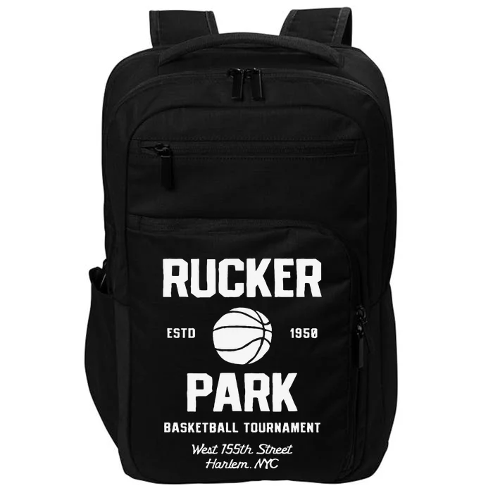 Rucker Park Basketball Tournament Harlem Nyc Streetball Impact Tech Backpack