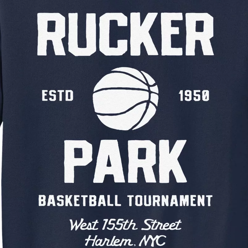 Rucker Park Basketball Tournament Harlem Nyc Streetball Tall Sweatshirt