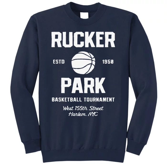 Rucker Park Basketball Tournament Harlem Nyc Streetball Tall Sweatshirt