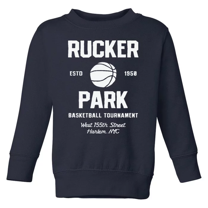 Rucker Park Basketball Tournament Harlem Nyc Streetball Toddler Sweatshirt