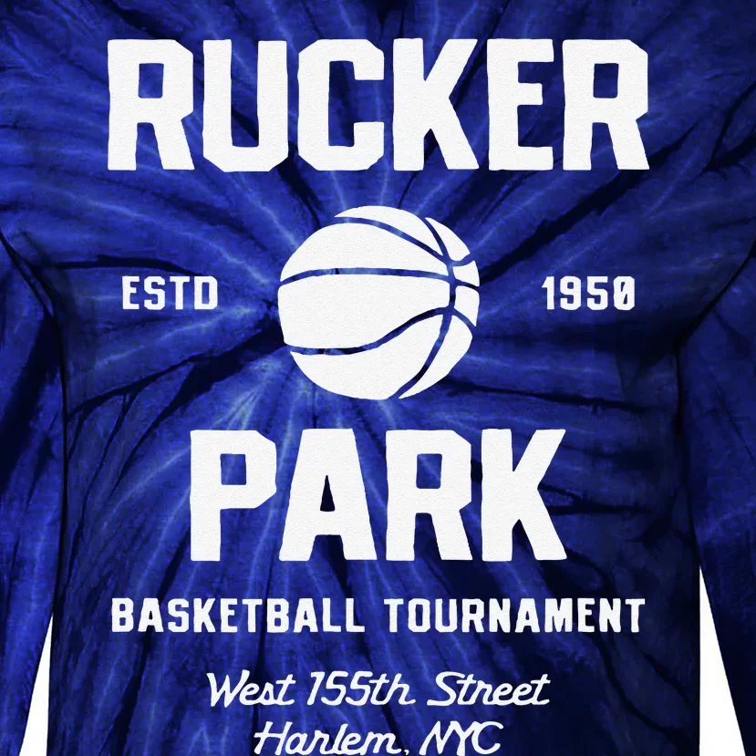 Rucker Park Basketball Tournament Harlem Nyc Streetball Tie-Dye Long Sleeve Shirt