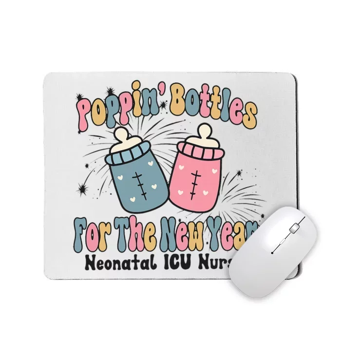 Retro Poppin' Bottles For The New Year Neonatal ICU Nurse Mousepad