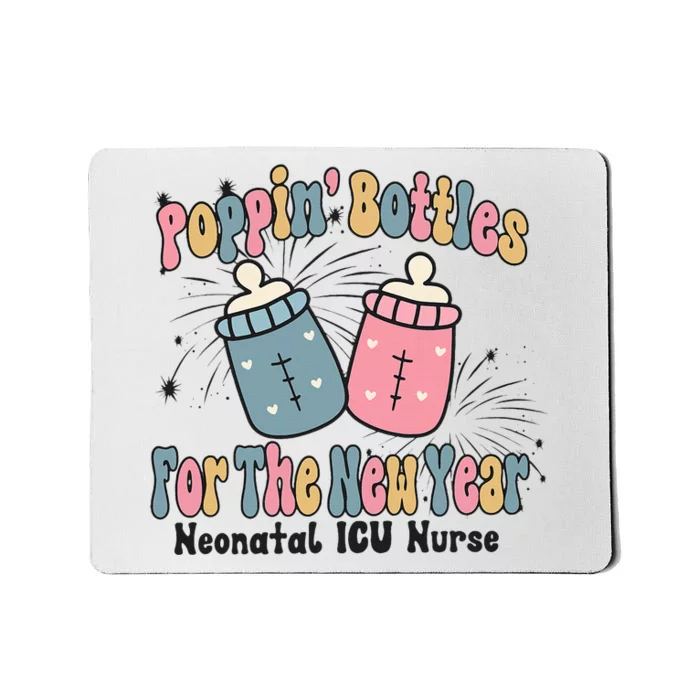 Retro Poppin' Bottles For The New Year Neonatal ICU Nurse Mousepad