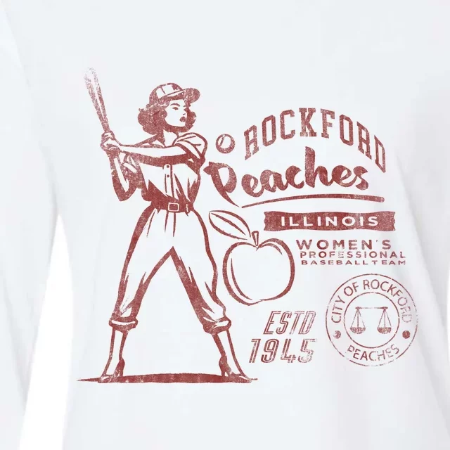 Rockford Peaches Baseball Team 1943 Womens Cotton Relaxed Long Sleeve T-Shirt