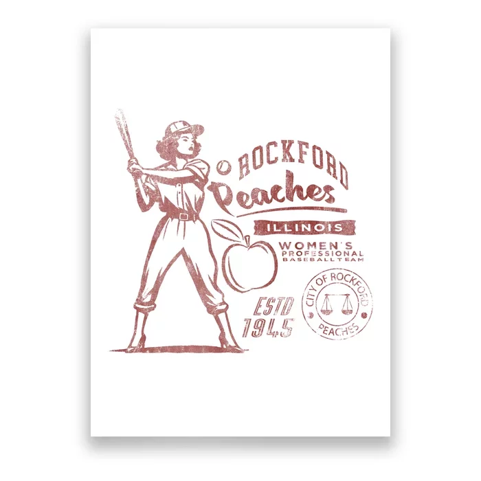 Rockford Peaches Baseball Team 1943 Poster