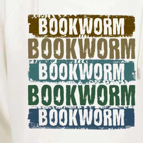 Retro Professional Bookworm Reading Books Cool Gift Womens Funnel Neck Pullover Hood