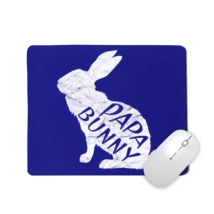 Retro Papa Bunny Gift Father Rabbit Matching Family Easter Gift Mousepad