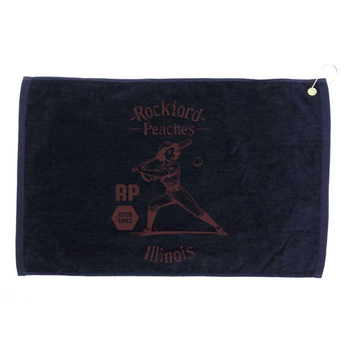 Rockford Peaches Baseball Team Grommeted Golf Towel