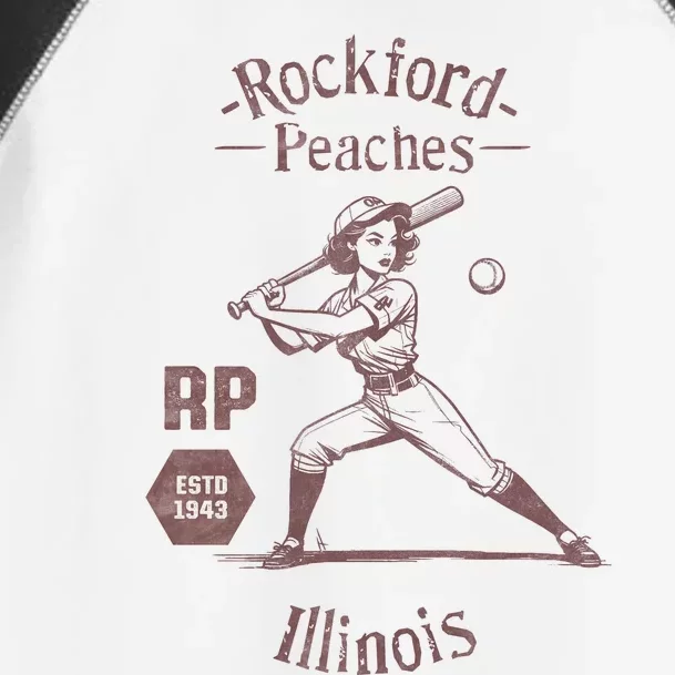 Rockford Peaches Baseball Team Toddler Fine Jersey T-Shirt