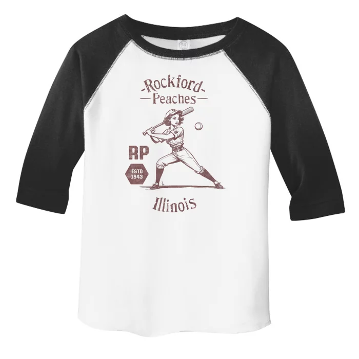 Rockford Peaches Baseball Team Toddler Fine Jersey T-Shirt