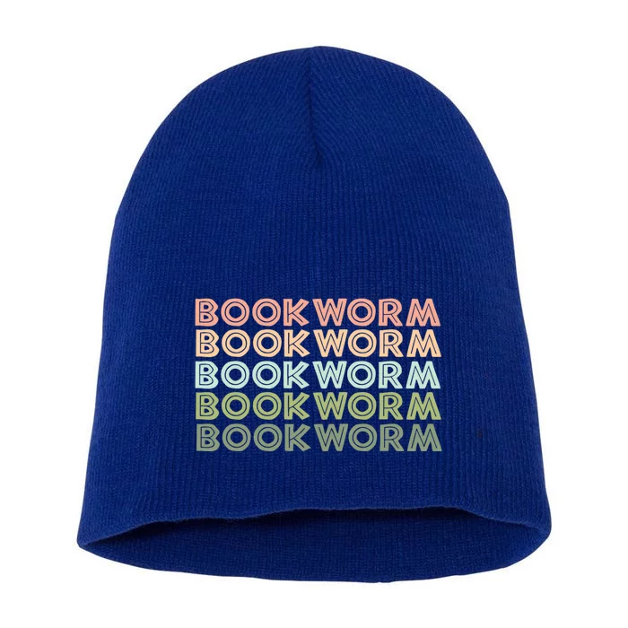 Retro Professional Bookworm Reading Books Cool Gift Short Acrylic Beanie