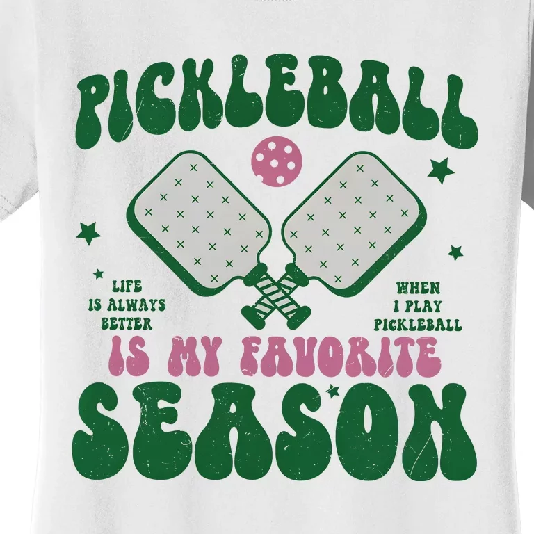 Retro Pickle Ball Is My Favorite Season Women's T-Shirt