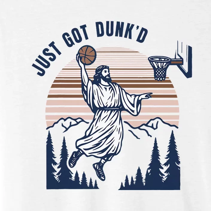 Retro Playing Basketball Funny Christians ChromaSoft Performance T-Shirt