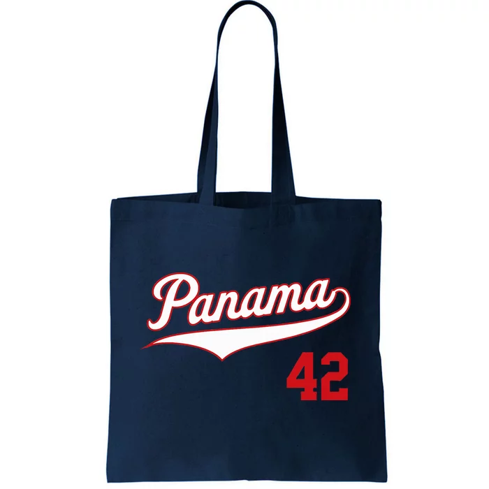 Retro Panama Baseball Soccer Futbol Beisbol 42 Tote Bag