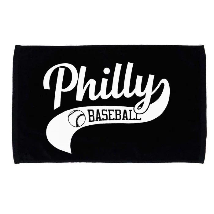 Retro Philadelphia Baseball Vintage Philly Swoosh Microfiber Hand Towel