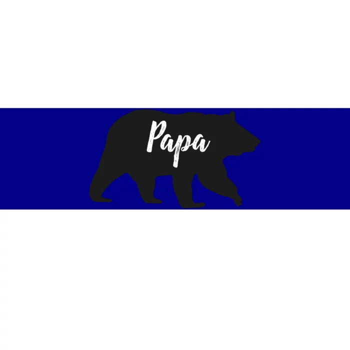 Rustic Papa Bear Funny Gift Bumper Sticker