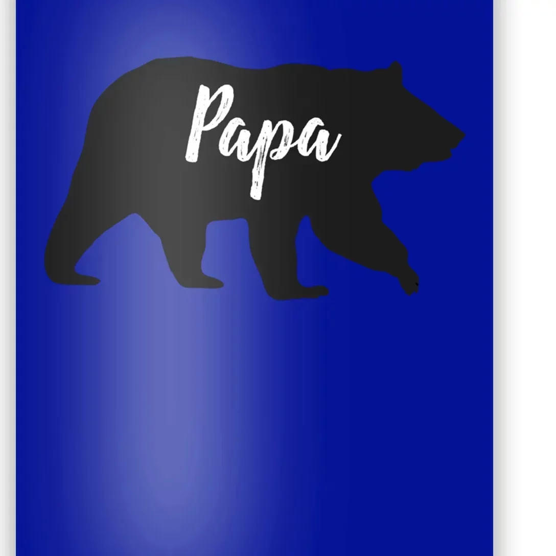 Rustic Papa Bear Funny Gift Poster