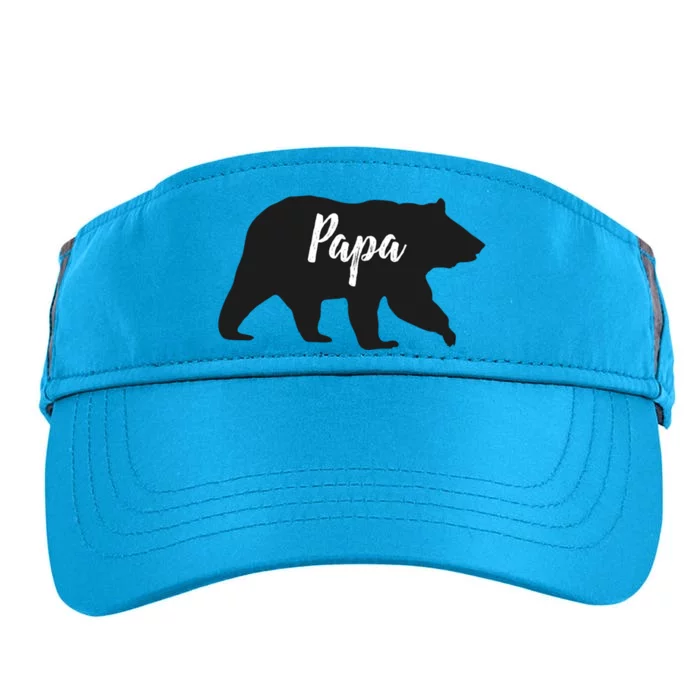 Rustic Papa Bear Funny Gift Adult Drive Performance Visor